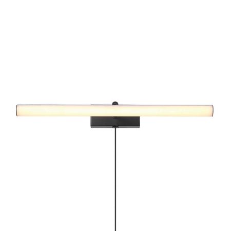 For Living Plug-In LED Wall Sconce, Matte Black