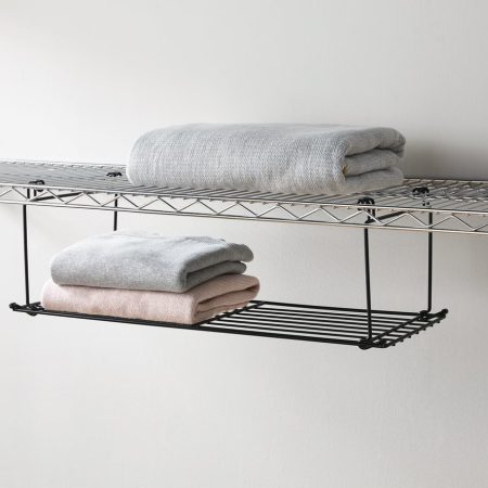 For Living Stackable Shoe Shelf, Black