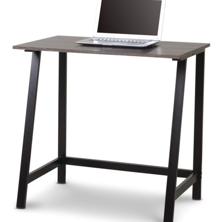 For Living Student/Small Space Office Computer Desk With Metal Frame, Wood Grain Finish