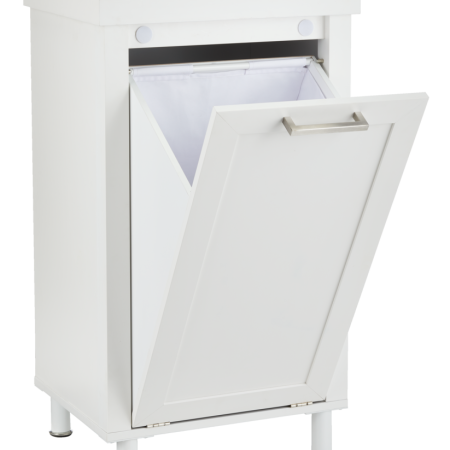 For Living Tilt-Out Laundry Hamper, White