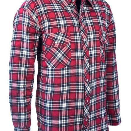 Forcefield Quilted Cotton Flannel Plaid Shirt for Fishing/Hiking/Hunting, Assorted Colours