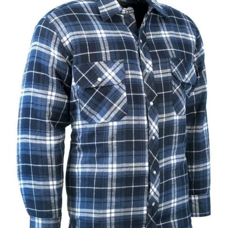 Forcefield Quilted Cotton Flannel Plaid Shirt for Fishing/Hiking/Hunting, Assorted Colours