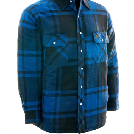 Forcefield Quilted Cotton Flannel Plaid Shirt for Fishing/Hiking/Hunting, Assorted Colours