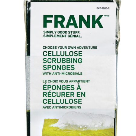 FRANK Cellulose Scrub Sponge, 6-pk