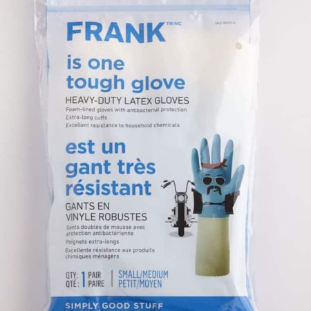 FRANK Heavy-Duty Latex Gloves, Assorted Sizes, 1-Pair