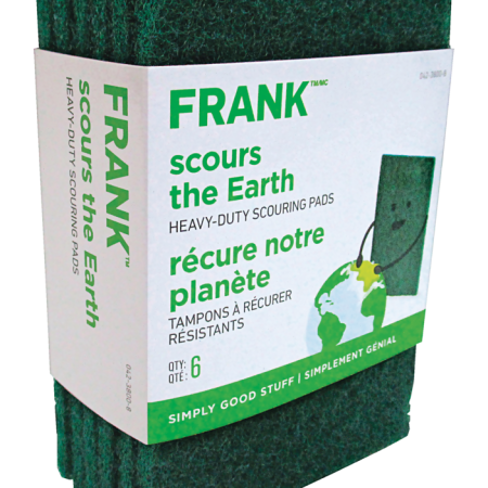 FRANK Heavy-Duty Scouring Pads / Scrub Sponges, 6-pk