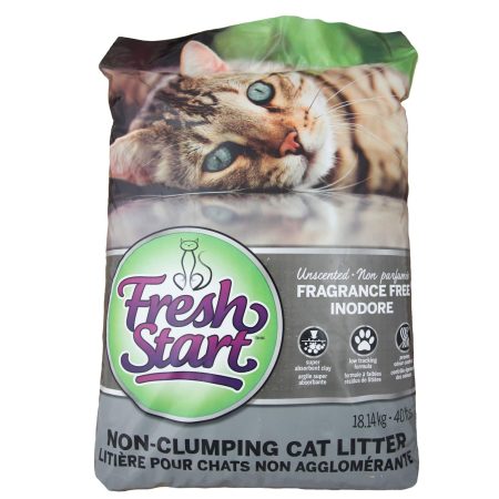 Fresh Start Non-Clumping Cat Litter, Unscented, 18-kg