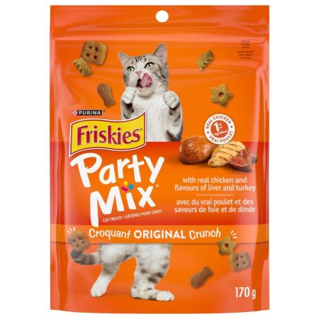 Friskies Party Mix™ Original Crunch Real Chicken Dry Cat Treats, 170-g