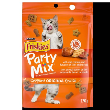 Friskies Party Mix™ Original Crunch Real Chicken Dry Cat Treats, 170-g