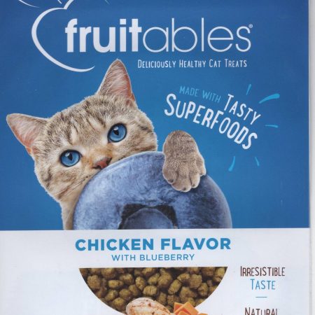 Fruitables® Chicken Flavour with Blueberry Dry Cat Treats, 70-g