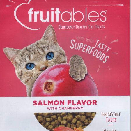 Fruitables® Salmon Flavour with Cranberry Dry Cat Treats, 70-g