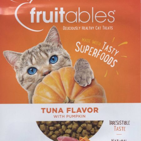 Fruitables® Tuna Flavour with PumPkin Dry Cat Treats, 70-g