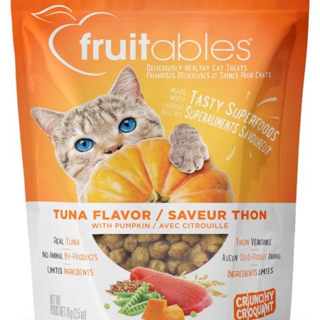 Fruitables® Tuna Flavour with PumPkin Dry Cat Treats, 70-g