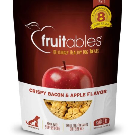 Fruitables CrisPy Bacon & APPle Baked Dog Treats, 198-g