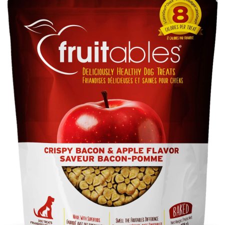 Fruitables CrisPy Bacon & APPle Baked Dog Treats, 198-g