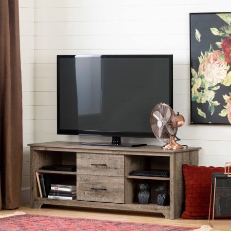 South Shore Fusion 2-Drawer TV Stand & Media Storage Console Cabinet