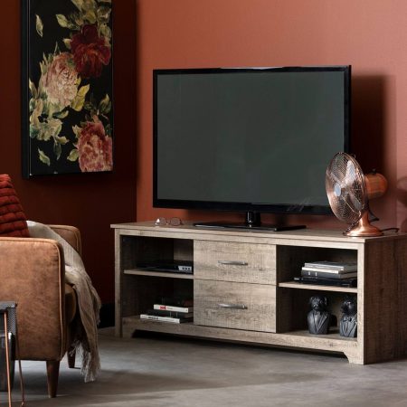 South Shore Fusion 2-Drawer TV Stand & Media Storage Console Cabinet