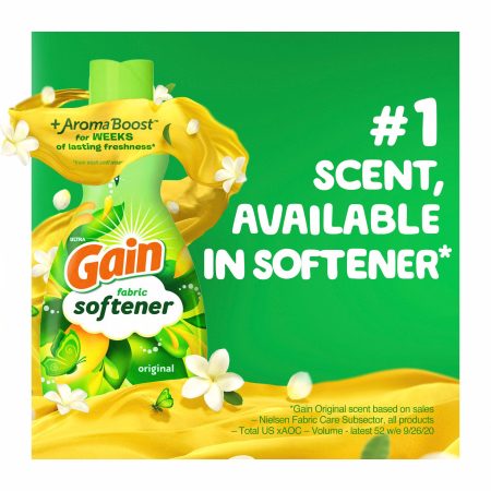 Gain Fabric Softener, Original, 4.16 L, 190 Loads, HE Compatible