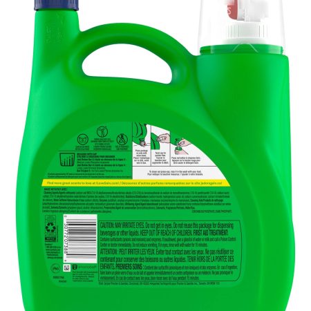 Gain Ultra Oxi Liquid Laundry Detergent, 2-in-1 HE Compatible Laundry Soap, Waterfall Delight, 107-Load, 4.55-L