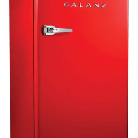 Galanz Compact Mini Refrigerator with Adjustable Thermostat, 3.5-cu.ft. Red