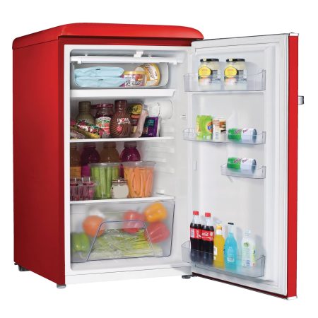 Galanz Compact Mini Refrigerator with Adjustable Thermostat, 3.5-cu.ft. Red