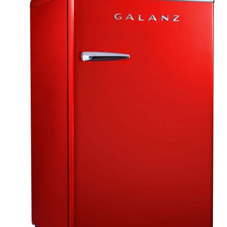 Galanz Compact Mini Refrigerator with Adjustable Thermostat, 3.5-cu.ft. Red