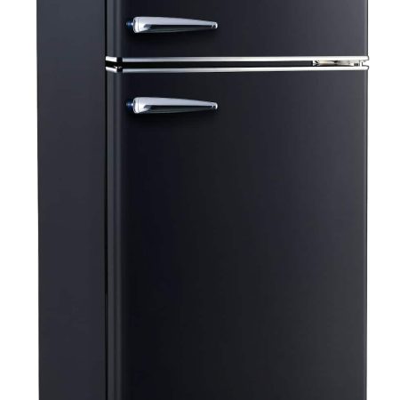 Galanz Retro Style Energy Star Refrigerator, Black, 7.6-cu.ft