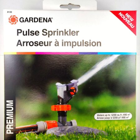 Gardena Deluxe Impulse Sprinkler with a Weighted Base, 5200 sq.ft