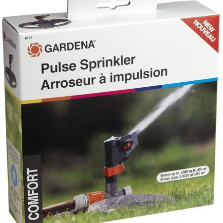 Gardena Deluxe Impulse Sprinkler with a Weighted Base, 5200 sq.ft