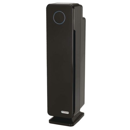 GermGuardian AC5350B Elite 4-in-1 HEPA Filter & UVC Tower Air Purifier, Removes Allergens & Odours, Black, Small-Medium Room