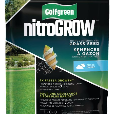 Golfgreen NitroGROW Shade Nitrogen-Enriched Grass Seed & Fertilizer Mix, 1-0-0, 1.5-kg