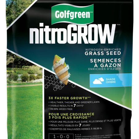 Golfgreen NitroGROW Shade Nitrogen-Enriched Grass Seed & Fertilizer Mix, 1-0-0, 1.5-kg