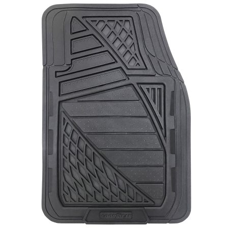 Goodyear Extra Heavy-Duty Car Floor Mats, Black, 4-pc