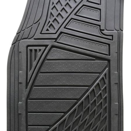 Goodyear Extra Heavy-Duty Car Floor Mats, Black, 4-pc