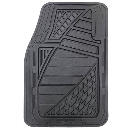 Goodyear Extra Heavy-Duty Car Floor Mats, Black, 4-pc