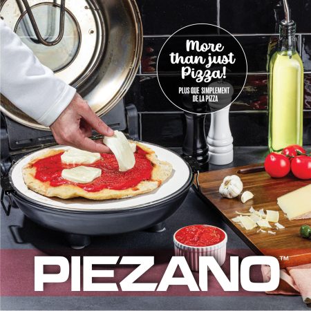 As Seen On TV Granitestone Piezano Electric Pizza Oven, 12-in, Black