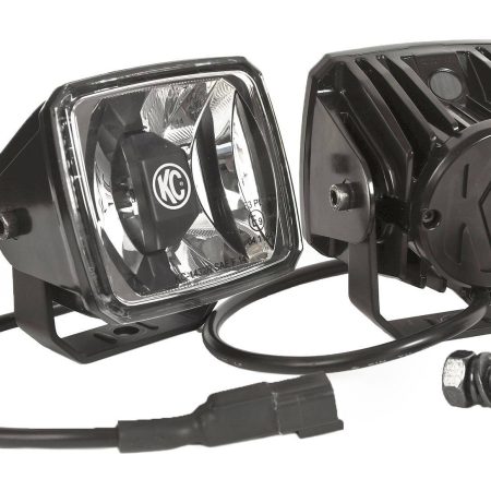 KC HiLITES Gravity® G46 20W Driving Beam LED Lights System,  Pair/Pack, Waterproof, (SAE/ECE)