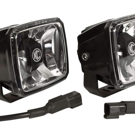 KC HiLITES Gravity® G46 20W Driving Beam LED Lights System,  Pair/Pack, Waterproof, (SAE/ECE)