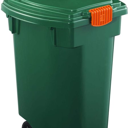 Orbis Plastic Wheeled Compost Bin/Multi-Use Storage Cart, Green, 45-L