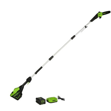 Greenworks PRO 60V Brushless Polesaw, 2 Ah Battery Included, 10-in