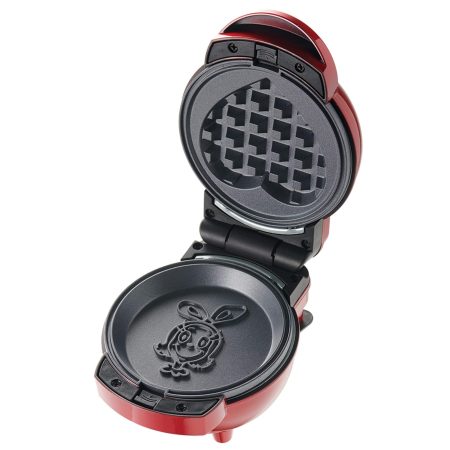 Grinch Non-Stick Mini Waffle Maker and Griddle, Red