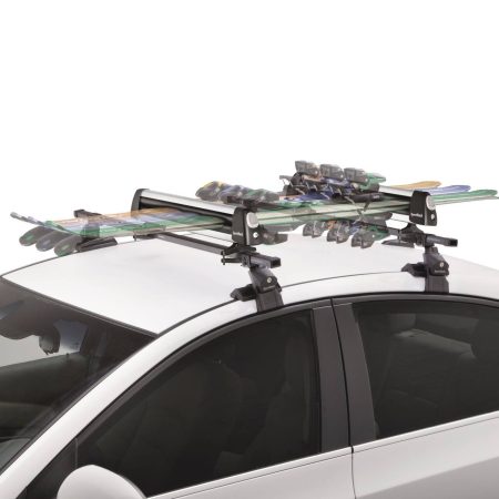 SportRack Universal Groomer Deluxe Ski & Snowboard Rack, Silver