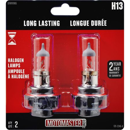 H13 MotoMaster Long Lasting Halogen Bulb, 2-pk