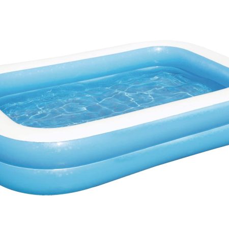 Bestway Rectangular Inflatable Family Wading Pool, 8 1/2-ft x 5.8-ft x 20-in