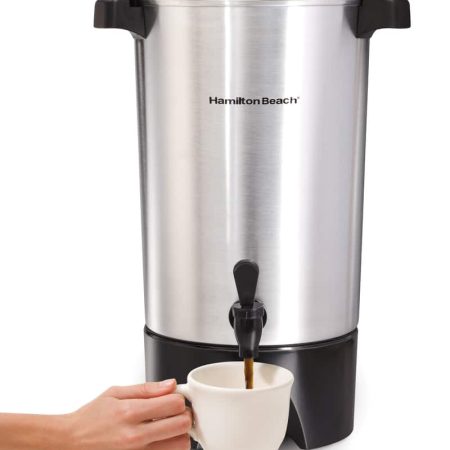 Hamilton Beach Coffee Urn w/ 2-way Dispenser, Stainless Steel, 15 to 45 Cups