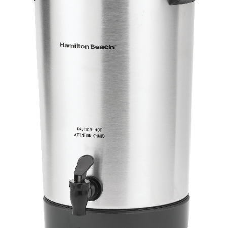 Hamilton Beach Coffee Urn w/ 2-way Dispenser, Stainless Steel, 15 to 45 Cups