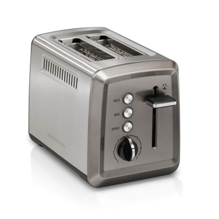 Hamilton Beach Elite Extra Wide Slots Toaster w/ 7 Settings, Stainless Steel, Black, 2-Slices