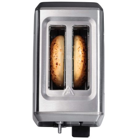 Hamilton Beach Elite Extra Wide Slots Toaster w/ 7 Settings, Stainless Steel, Black, 2-Slices