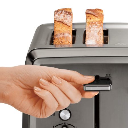 Hamilton Beach Elite Extra Wide Slots Toaster w/ 7 Settings, Stainless Steel, Black, 4-Slices