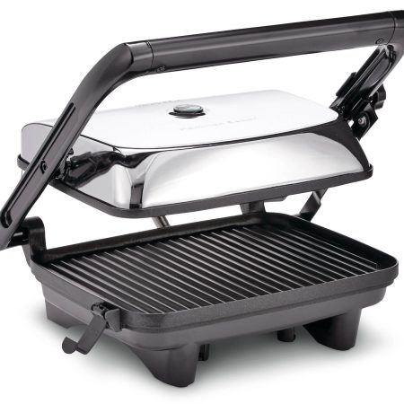 Hamilton Beach Non-Stick Panini Grill Press/Sandwich Maker, Stainless Steel